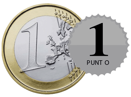 1 euro = 1 punto 1 euro = 1 punto